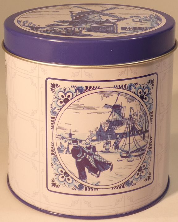 Delft Blue Syrup Wafer Tin