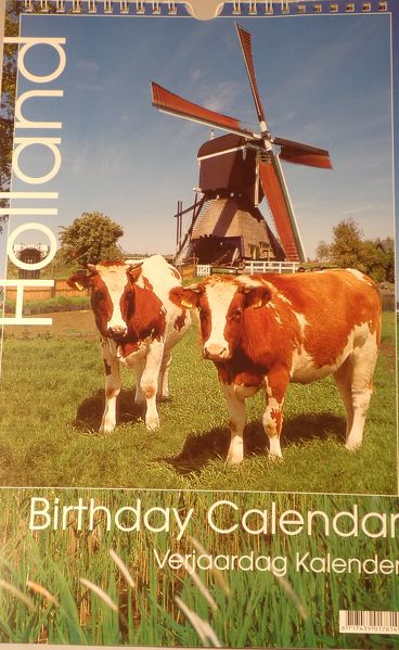 Birthday Calendar Holland Products Gouda Cheese Shop